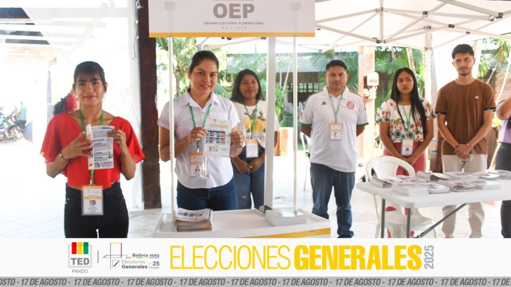 TED Pando inaugura puntos de información sobre las Elecciones Generales 2025